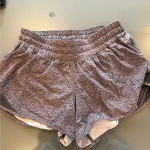 lululemon athletica Heathered Gray Athletic Shorts